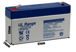 akumulator agm ultracell ul 6v 1.3ah żelowy - możliwość montażu - zadzwoń: 34 333 57 04 - 37 sklep