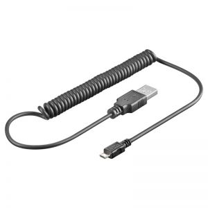 Kabel USB - Micro USB spiralny 40-100cm GOOBAY