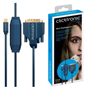 kabel Mini DP (Display Port)- DVI CLICKTRONIC 3m