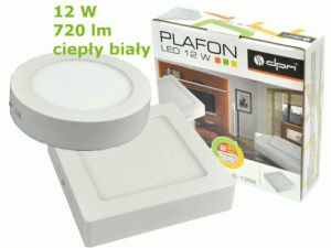 Plafon LED kwadrat 12W 720lm CL4-S-12W