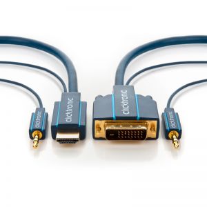 kabel HDMI/DVI + Audio CLICKTRONIC 7,5m