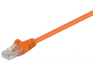 Kabel LAN Patchcord CAT 5E 1m pomarańczowy