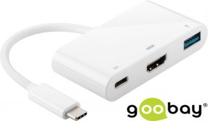 Adapter USB-C na gniazda HDMI + USB 3.0 goobay