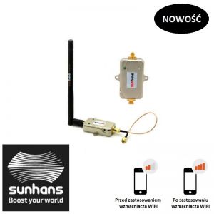 Wzmacniacz sygnału WIFI Booster Sunhans SH-2500 mW