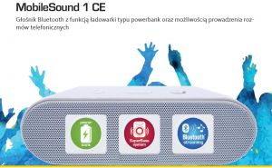 Głosnik bluetooth MobileSound 1 CE 2x3W PowerBank