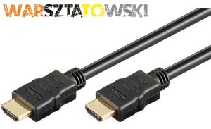 kabel HDMI Warsztatowski Gold Black - 2M