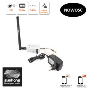 Wzmacniacz sygnału WIFI Booster Sunhans SH58Gi2000