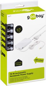 Zasilacz do laptopa 70W 3,6A z portem USB +5DC