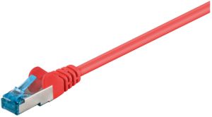 Kabel LAN Patchcord CAT 6A S/FTP czerwony 0,25m