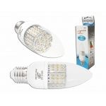 Żarówka E27/230V LTC 72LED CANDLE, światło ciepłe