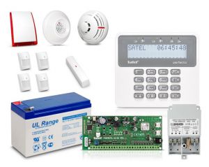 zestaw satel perfecta 16-set, lcd, 4 x ruch, 1 x otwarcie, 1 x dym, 1 x czad - możliwość montażu - z