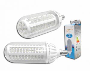 Żarówka E14/230V LTC 132LED, światło ciepłe białe