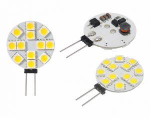 Żarówka 12LED LTC G4 smd5050 12V, św. ciepłe białe