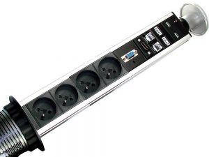 Power Port COLUMN 4*Gn zas, HDMI USB, VGA, 2*RJ45