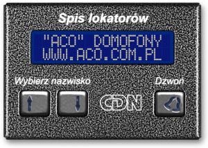 aco cdn-230e br elektroniczny spis lokatorów brąz - możliwość montażu - zadzwoń: 34 333 57 04 - 37 s