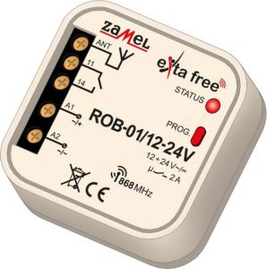 radiowy odbiornik bramowy exta free rob-01/12-24v - możliwość montażu - zadzwoń: 34 333 57 04 - 37 s