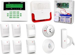 alarm satel ca-10 lcd, 2xluna, 4xaqua plus, tsd-1, fd-1, dg-1 tcm, syg. zew. sd-6000 - możliwość mon