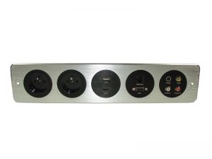 Media Port SP174 2x230V,USB,HDMI,VGA, RJ45,3RCA