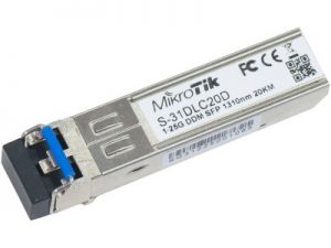 moduł sfp mikrotik s-31dlc20d 1.25g sm 20km 1310nm - możliwość montażu - zadzwoń: 34 333 57 04 - 37