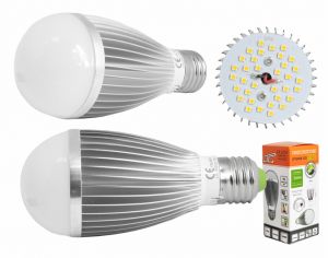 Żarówka E27/230V LTC 34LED 7W,światło ciepłe białe