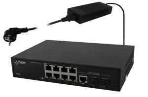 switch poe pulsar sf108 10-portów (8xpoe + 2xuplink/2xsfp) - możliwość montażu - zadzwoń: 34 333 57