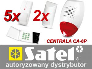 alarm satel ca-6 led, 5xivory, 2xcobalt pro, syg. zew. sp-500 - możliwość montażu - zadzwoń: 34 333