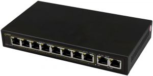 switch poe pulsar sg108 10-portów (8xpoe + 2xuplink) - możliwość montażu - zadzwoń: 34 333 57 04 - 3